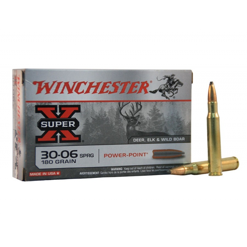Balas 3006 Winchester Super X - 30.06 - 180 grs - Powerpoint
