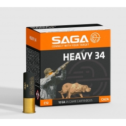 Cartuchos Saga Heavy 34 gr. caza SAGA HEAVY 34 GRAMOS