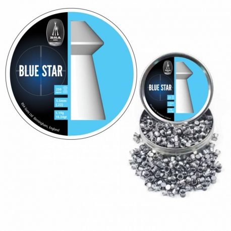 BALINES BSA BLUE STAR CAL. 5,5MM (250 UD)