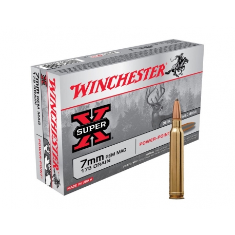 Balas Winchester Super X - 7mm - 175 grs - Powerpoint