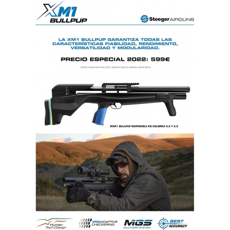 Carabina pcp Stoeger airguns. XM1 Bullpup 5.5 de Beretta