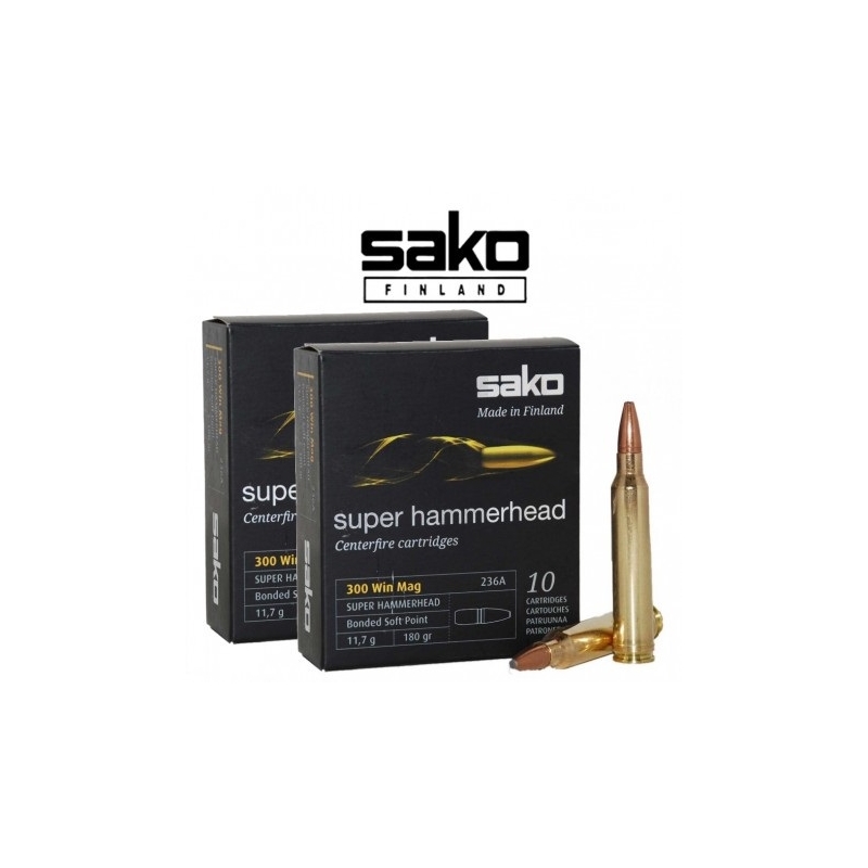 Bala SAKO 300 Winchester Magnum 180 grains SUPER HAMMERHEAD