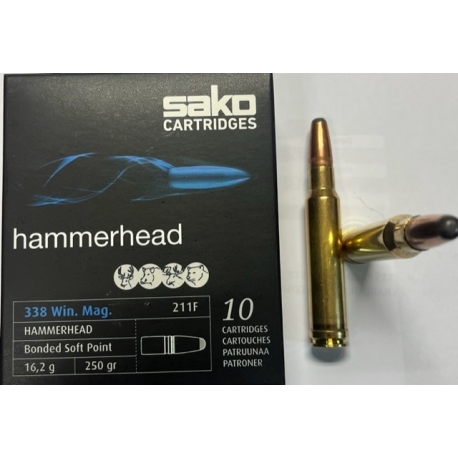 Balas Sako Hammerhead 338 Win Mag 250 grs