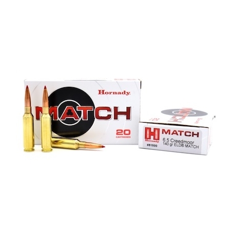 Balas Hornady Match 6.5 Creedmoor 140 grains ELD