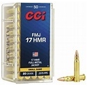 BALA CCI CAL 17 HMR 20 GR. FMJ