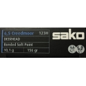 Balas Sako 6.5 Creedmoor 156 grains Deerhead