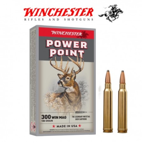 Balas 300 Winchester Super X - 300 Win Mag - 180 grs - Powerpoint